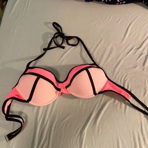 Pink and Light pink Bathing Suit with strappy back